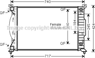 Prasco AI2241 - Radiators, Motora dzesēšanas sistēma autodraugiem.lv