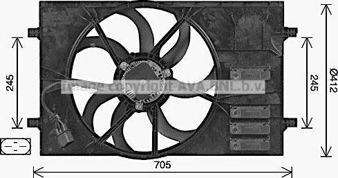 Prasco AI7524 - Ventilators, Motora dzesēšanas sistēma autodraugiem.lv