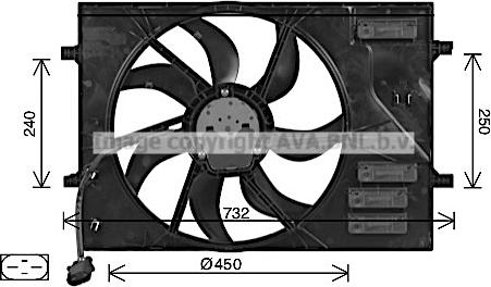 Prasco AI7525 - Ventilators, Motora dzesēšanas sistēma autodraugiem.lv