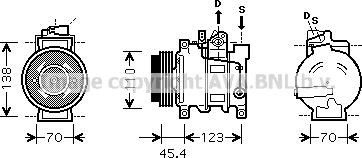 Prasco AIAK227 - Kompresors, Gaisa kond. sistēma autodraugiem.lv