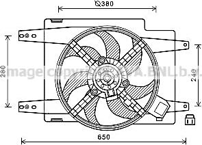 Prasco AL7526 - Ventilators, Motora dzesēšanas sistēma autodraugiem.lv