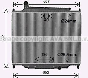 Prasco AU2344 - Radiators, Motora dzesēšanas sistēma autodraugiem.lv