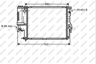 Prasco BM044R002 - Radiators, Motora dzesēšanas sistēma autodraugiem.lv