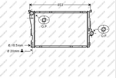 Prasco BM018R001 - Radiators, Motora dzesēšanas sistēma autodraugiem.lv