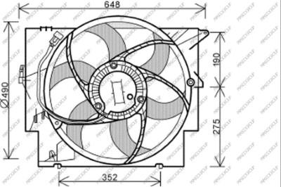 Prasco BM120F001 - Ventilators, Motora dzesēšanas sistēma autodraugiem.lv