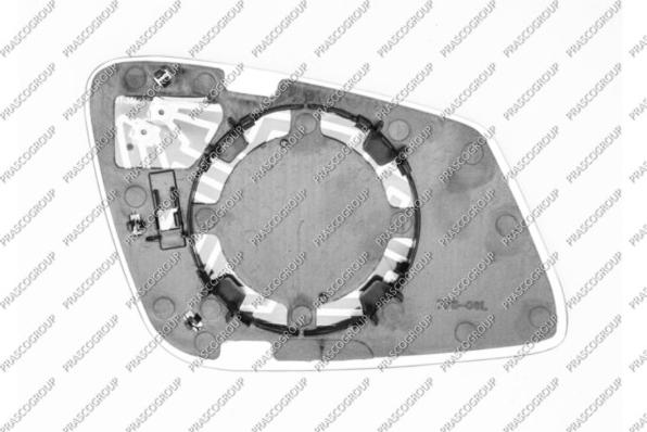 Prasco BM1237504 - Spoguļstikls, Ārējais atpakaļskata spogulis autodraugiem.lv