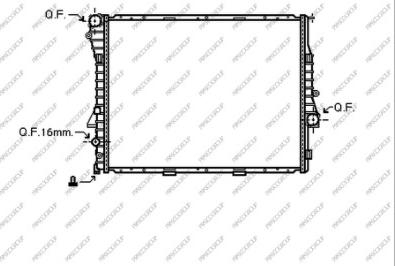 Prasco BM820R003 - Radiators, Motora dzesēšanas sistēma autodraugiem.lv