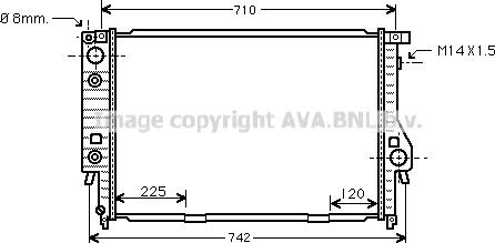 Prasco BW2094 - Radiators, Motora dzesēšanas sistēma autodraugiem.lv