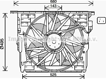 Prasco BW7564 - Ventilators, Motora dzesēšanas sistēma autodraugiem.lv