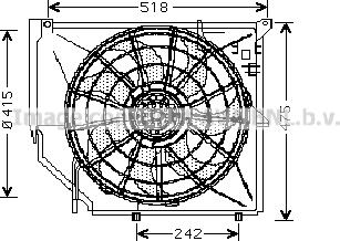 Prasco BW7502 - Ventilators, Motora dzesēšanas sistēma autodraugiem.lv