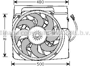 Prasco BW7511 - Ventilators, Motora dzesēšanas sistēma autodraugiem.lv