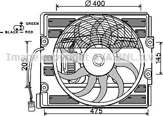 Prasco BW7526 - Ventilators, Motora dzesēšanas sistēma autodraugiem.lv