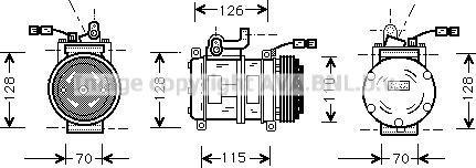 Prasco BWK231 - Kompresors, Gaisa kond. sistēma autodraugiem.lv