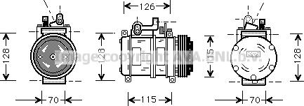 Prasco BWK227 - Kompresors, Gaisa kond. sistēma autodraugiem.lv