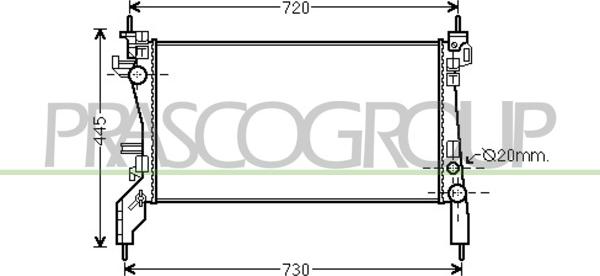 Prasco CI907R005 - Radiators, Motora dzesēšanas sistēma autodraugiem.lv