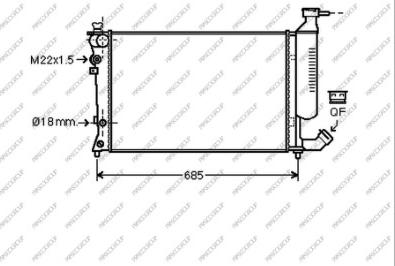 Prasco CI420R015 - Radiators, Motora dzesēšanas sistēma autodraugiem.lv