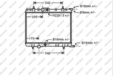 Prasco CI422R017 - Radiators, Motora dzesēšanas sistēma autodraugiem.lv