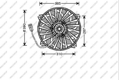 Prasco CI520F003 - Ventilators, Motora dzesēšanas sistēma autodraugiem.lv