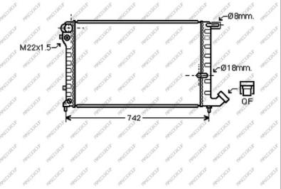 Prasco CI032R018 - Radiators, Motora dzesēšanas sistēma autodraugiem.lv