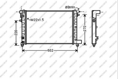 Prasco CI022R004 - Radiators, Motora dzesēšanas sistēma autodraugiem.lv