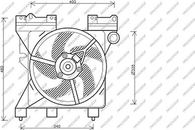 Prasco CI715F005 - Ventilators, Motora dzesēšanas sistēma autodraugiem.lv