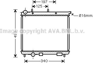 Prasco CN2190 - Radiators, Motora dzesēšanas sistēma autodraugiem.lv