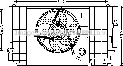 Prasco CN7546 - Ventilators, Motora dzesēšanas sistēma autodraugiem.lv