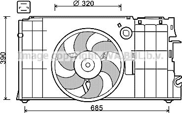 Prasco CN7548 - Ventilators, Motora dzesēšanas sistēma autodraugiem.lv