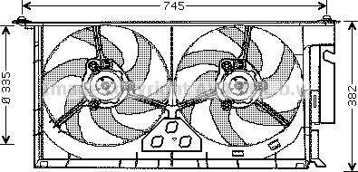 Prasco PE7538 - Ventilators, Motora dzesēšanas sistēma autodraugiem.lv