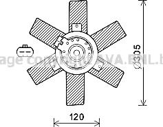 Prasco CN7553 - Ventilators, Motora dzesēšanas sistēma autodraugiem.lv