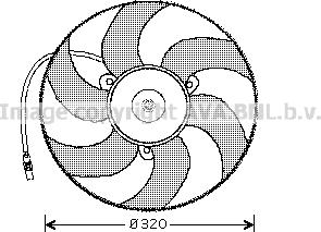 Prasco CN7519 - Ventilators, Motora dzesēšanas sistēma autodraugiem.lv