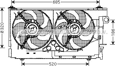 Prasco CN7516 - Ventilators, Motora dzesēšanas sistēma autodraugiem.lv