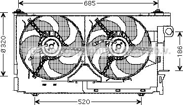 Prasco CN7518 - Ventilators, Motora dzesēšanas sistēma autodraugiem.lv