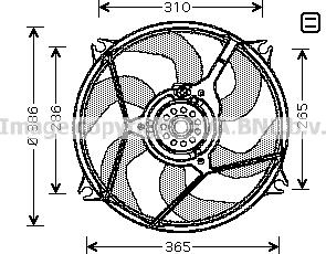 Prasco CN7530 - Ventilators, Motora dzesēšanas sistēma autodraugiem.lv