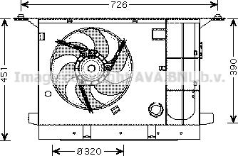 Prasco CN7537 - Ventilators, Motora dzesēšanas sistēma autodraugiem.lv