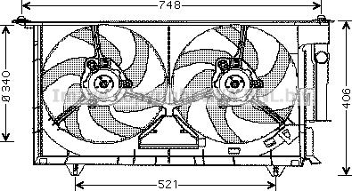 Prasco CN7525 - Ventilators, Motora dzesēšanas sistēma autodraugiem.lv