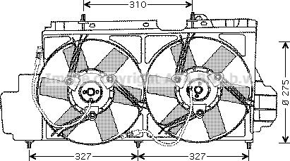 Prasco CN7520 - Ventilators, Motora dzesēšanas sistēma autodraugiem.lv