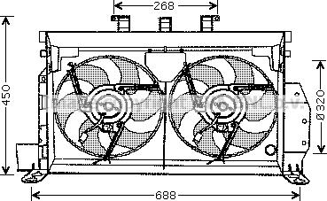 Prasco CN7521 - Ventilators, Motora dzesēšanas sistēma autodraugiem.lv