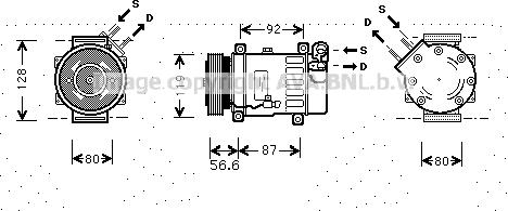 Prasco CNAK238 - Kompresors, Gaisa kond. sistēma autodraugiem.lv
