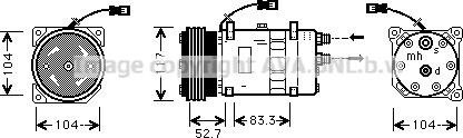 Prasco CNAK222 - Kompresors, Gaisa kond. sistēma autodraugiem.lv