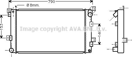 Prasco CR2033 - Radiators, Motora dzesēšanas sistēma autodraugiem.lv