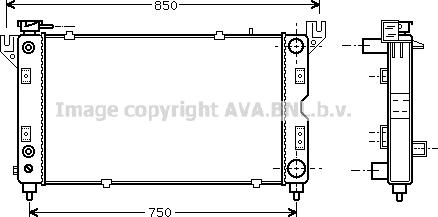 Prasco CR2028 - Radiators, Motora dzesēšanas sistēma autodraugiem.lv