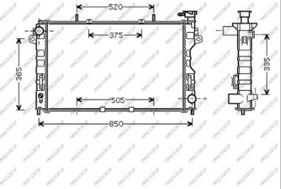 Prasco DG005R003 - Radiators, Motora dzesēšanas sistēma autodraugiem.lv