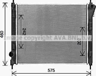 Prasco DN2470 - Radiators, Motora dzesēšanas sistēma autodraugiem.lv