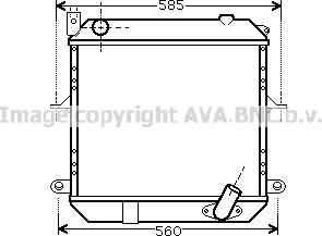 Prasco DN2327 - Radiators, Motora dzesēšanas sistēma autodraugiem.lv