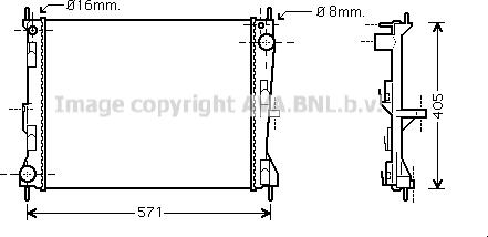 Prasco DN2235 - Radiators, Motora dzesēšanas sistēma autodraugiem.lv