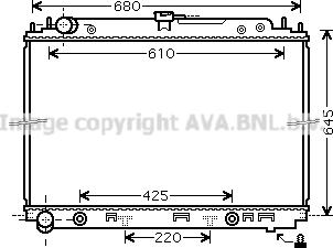 Prasco DNA2297 - Radiators, Motora dzesēšanas sistēma autodraugiem.lv