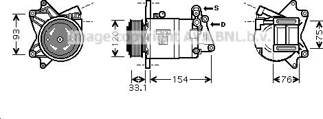 Prasco DNK321 - Kompresors, Gaisa kond. sistēma autodraugiem.lv