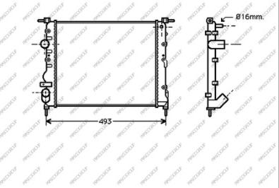 Prasco DS917R004 - Radiators, Motora dzesēšanas sistēma autodraugiem.lv