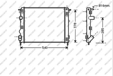 Prasco DS917R005 - Radiators, Motora dzesēšanas sistēma autodraugiem.lv